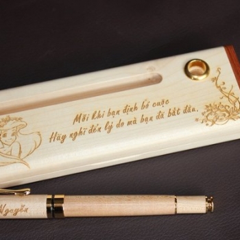 Bút Gỗ - Khác logo theo yêu cầu
