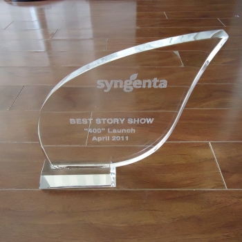 Kỷ Niệm Chương Pha lê - Hình chiếc lá