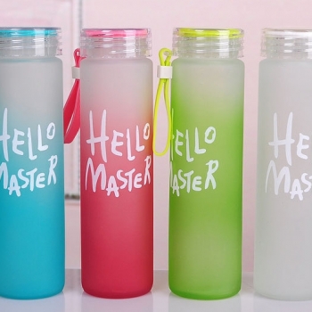 Bình nước thủy tinh Hello Master 480 ml